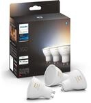 Philips Hue White Ambiance GU10 LED Spots 3er Pack (350 lm), dimmbare LED...