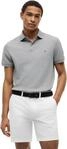 Tommy Hilfiger Herren Poloshirt Kurzarm 1985 Regular Fit, Grau (Medium Grey Heather),