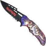 Haller Taschenmesser Nightmare II - Clip-Point Klinge aus Edelstahl - Aluminiumgriff