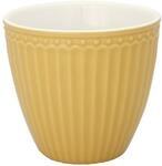 GreenGate - Tasse, Latte Cup - Alice - Porzellan - Honey Mustard - 300 ml