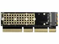 AXAGON Compatible PCEM2-1U PCI-E 3.0 16x - M.2 SSD NVMe, up to 80mm SSD, Low...
