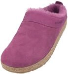 HAFLINGER Lammfellclog Snowbird Filzpantoffel Hausschuh Pink (Burgund 60), Gr 40
