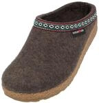 HAFLINGER Grizzly Franzl Filzpantoffel Hausschuh Filzclog Braunmeliert, Gr. 39