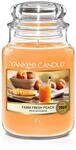 Yankee Candle Farm Fresh Peach Duftkerze, Glas, Orange, 10.7 cm, Gro&szlig;