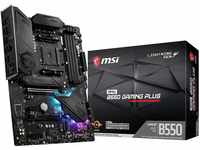 MSI MPG B550 Gaming Plus Motherboard (AMD AM4, DDR4, PCIe 4.0, SATA 6Gb/s, M.2,...