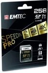 Emtec SpeedIN SD-Speicherkarte 256GB, UHS-I U3 - Class 10, Schreibgeschwindigkeit bis