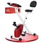 HOMCOM Heimtrainer Fahrradtrainer klappbar Magnetisch Hometrainer Fahrrad mit LCD