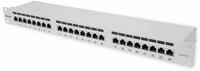 Intellinet 720854 24-Port Cat6a Patchpanel, geschirmt FTP, 1 HE, Klemmleisten mit 90