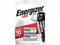 Energizer CR123 Batterien, Lithium Knopfzelle, 2 Stück