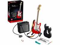 LEGO 21329 Ideas Fender Stratocaster, DIY-Gitarren-Kit, Musikinstrument für