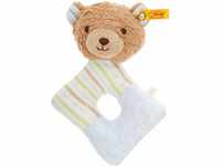 Steiff 242236 Teddybär Rudy, Babygreifring 15 cm, Plüsch Greifring für Babys...