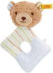 Steiff 242236 Teddyb&auml;r Rudy, Babygreifring 15 cm, Pl&uuml;sch Greifring f&uuml;r Babys...