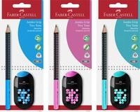Faber-Castell 111914 - Bleistiftset Jumbo Grip Two Tone, 1 Set, inklusive Two Tone