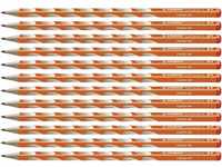 Schmaler Dreikant-Bleistift für Rechtshänder - STABILO EASYgraph S in orange - 12er