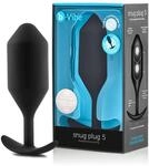 b-Vibe Inc. - Snug Plug 4 extra Gro&beta; - Silikon Analplug mit flexiblem Hals -