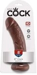 PIPEDREAM, Products King Cock 8 Inch Dildo mit Saugnapf Braun 21 cm L&auml;nge, Brown,