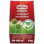 SUBSTRAL Rasend&uuml;nger mit Unkrautvernichter, 9kg f&uuml;r 450qm - 2in1: