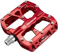 Reverse E-Escape Flat Fahrrad Pedal Light rot