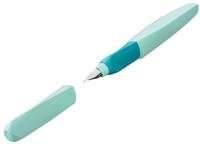 Pelikan Twist F&uuml;llhalter, Edelstahl-Feder in Strichbreite M inkl. 2 Tintenpatronen,