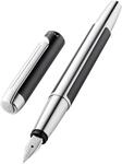 Pelikan 817134 F&uuml;ller Pura, Anthrazit, M-Feder, 1 St&uuml;ck inklusive Gro&szlig;raumpatrone