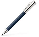 Graf von Faber-Castell 141711 - F&uuml;llfederhalter Tamitio Nachtblau, Federbreite F, 1