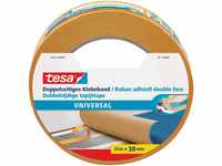 tesa Doppelseitiges Klebeband Universal - Vielseitiges Klebeband für Verpackungen,