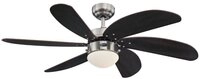 Westinghouse Lighting Turbo Swirl Deckenventilator mit Licht, [Modell/Farbe]:Chrom.