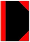 Stylex 29116 Kladde, DIN A6, kariert, schwarz/rot