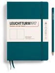 LEUCHTTURM1917 359698 Notizbuch Medium (A5), Hardcover, blanko, pacific green