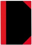 Stylex 29114 Kladde, DIN A4, kariert, schwarz/rot