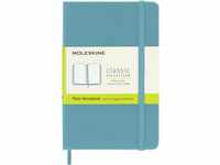 Moleskine Notizbuch Pocket, A6, Blanko, Hard Cover, Riff Blau
