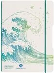 Herlitz 50033669 Notizheft flex, A5, 40 Blatt, punktiert, Motiv: GREENline Welle, 1