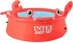 Intex 26100NP &ndash; Aufstellpool Easy Set Rund Krabbe, 880 L, PVC, Rot, 183x51 cm