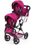 Bayer Design 26267AA Zwillingspuppenwagen Twin NEO mit Tasche, h&ouml;henverstellbarer
