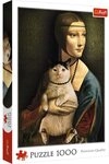 Trefl, Puzzle, Mona Lisa mit Katze, 1000 Teile, Premium Quality, f&uuml;r...