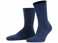 FALKE Unisex Socken Walkie Light U SO Wolle einfarbig 1 Paar, Blau (Light Denim