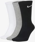 NIKE Herren Unisex U Nk Everyday Ltwt Crew 3pr Crew-trainingssocken (3 Paar) (3er