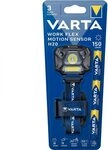 VARTA Stirnlampe LED inkl. 3x AAA Batterien, Work Flex Motion Sensor H20,