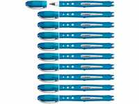 Tintenroller - STABILO worker+ colorful - medium - 10er Pack - blau
