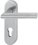 HOPPE 10720706, Edelstahl matt Objekt Dr&uuml;ckergarnitur AMSTERDAM auf Kurzschild...