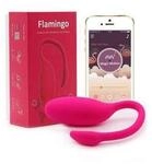 3 BRUJAS Motion Flamingo App gesteuerter tragbarer Vibrator, Pink