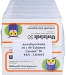 Unizink 50 magensaftresistente Tabletten, effektive Zinkversorgung f&uuml;r ein starkes