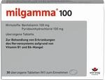 milgamma&reg; 100 mg &uuml;berzogene Vitamin B1 Tabletten mit Benfotiamin B1 (eine