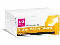 Folsäure AbZ 5 mg Tabletten: Gut versorgt bei Folsäure-Mangel, 100 Tabletten