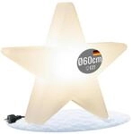 8 seasons design LED Weihnachtsstern mit E27 Fassung Shining Star &Oslash; 60 cm (Wei&szlig;)