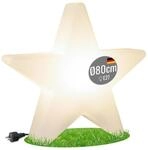 8 seasons design LED Weihnachtsstern 80cm Shining Star (Wei&szlig;), E27, warmwei&szlig;es