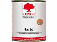 LEINOS Holzöl 750 ml | Hartöl Kastanie für Tische Möbel Arbeitsplatten |...