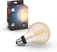 Philips Hue White Ambiance E27 Filament Gro&szlig;e Globe (550 lm), dimmbare LED Lampe