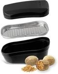 Stanley Rogers Muskatreibe &ndash; Premium Edelstahl Muskat Reibe mit Deckel und