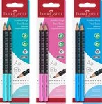 Faber-Castell 111993 - Bleistift Jumbo Grip Two Tone, H&auml;rtegrad HB, zweifarbig,